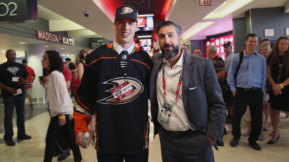 Maxime Comtois avec son agent Allain Roy
