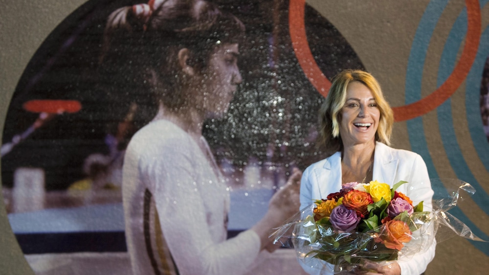 Nadia Comaneci à Montréal le 21 juillet 2016 pour le 40e anniversaire des Jeux olympiques de Montréal