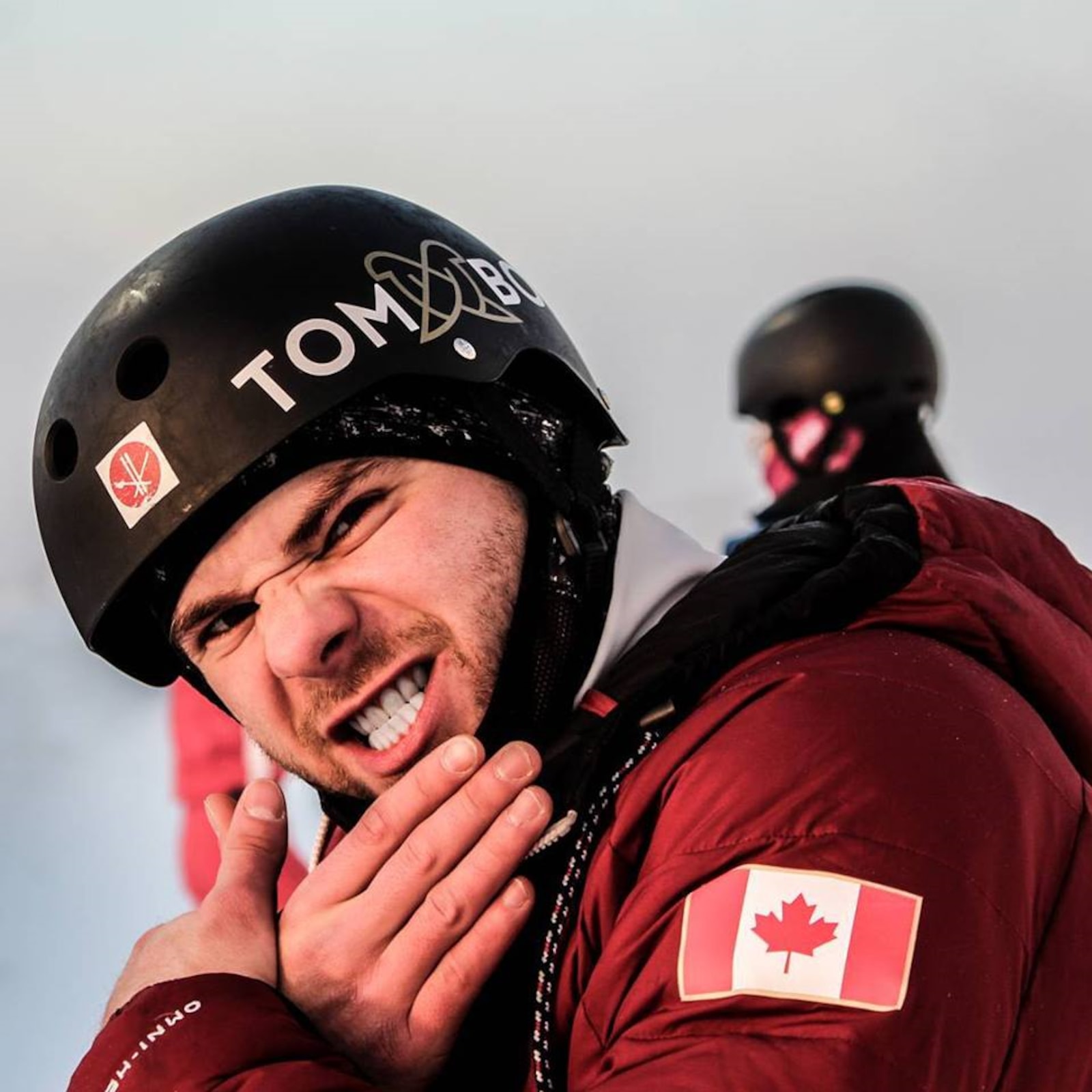Le skieur acrobatique Olivier Rochon sourit.