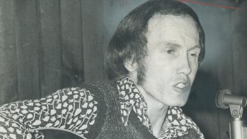 Singer-composer Gene MacLellan. Seems to be over his disgust with music business.