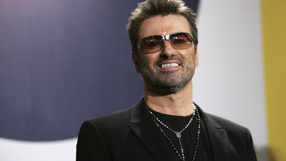 George Michael at the Berlinale International Film Festival on February 16, 2005 in Berlin, Germany. 