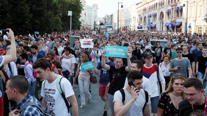 Plus De Arrestations Moscou Lors D Une Manifestation De L