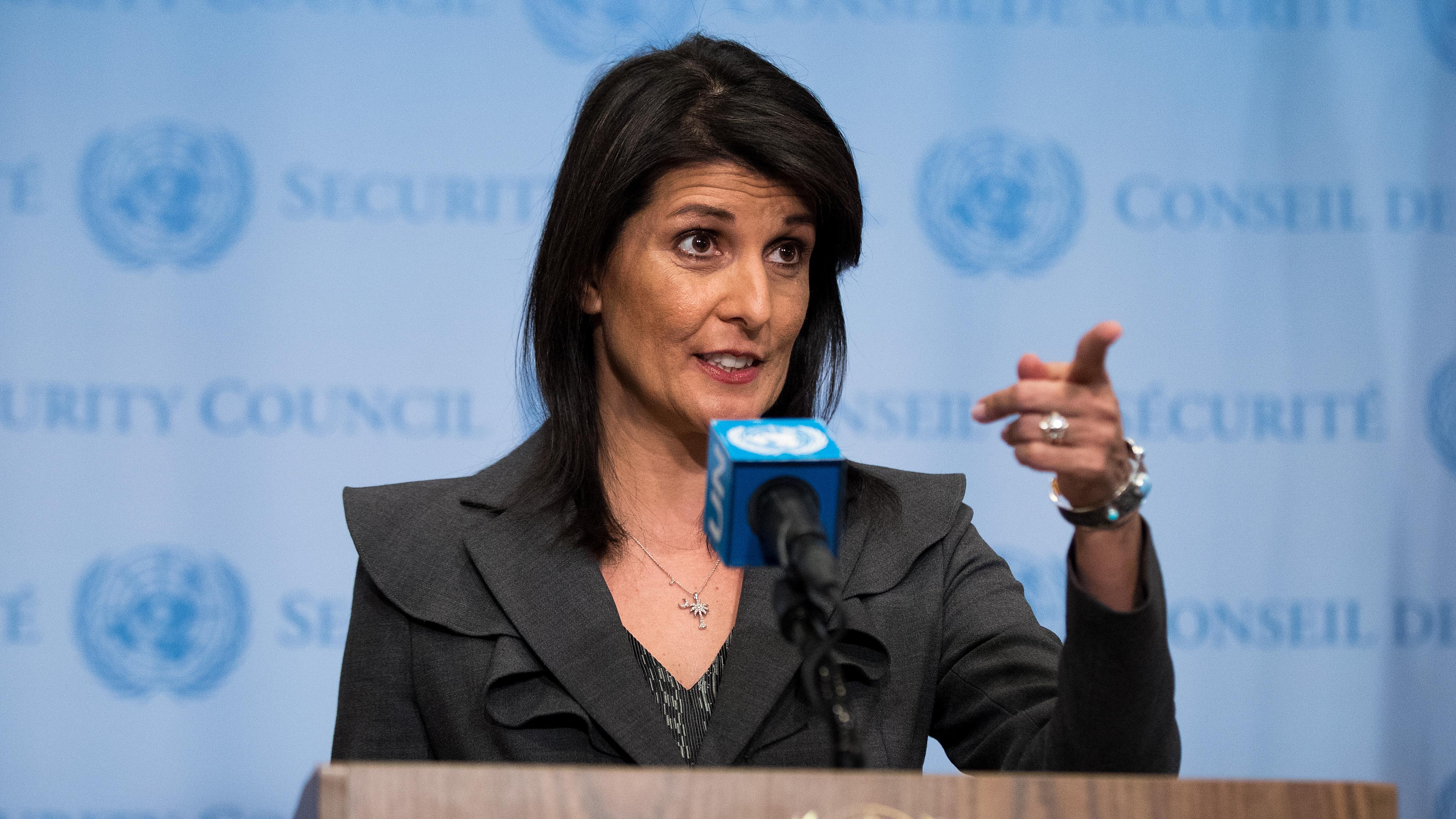 Portrait De Nikki Haley Ambassadrice Des Tats Unis L Onu