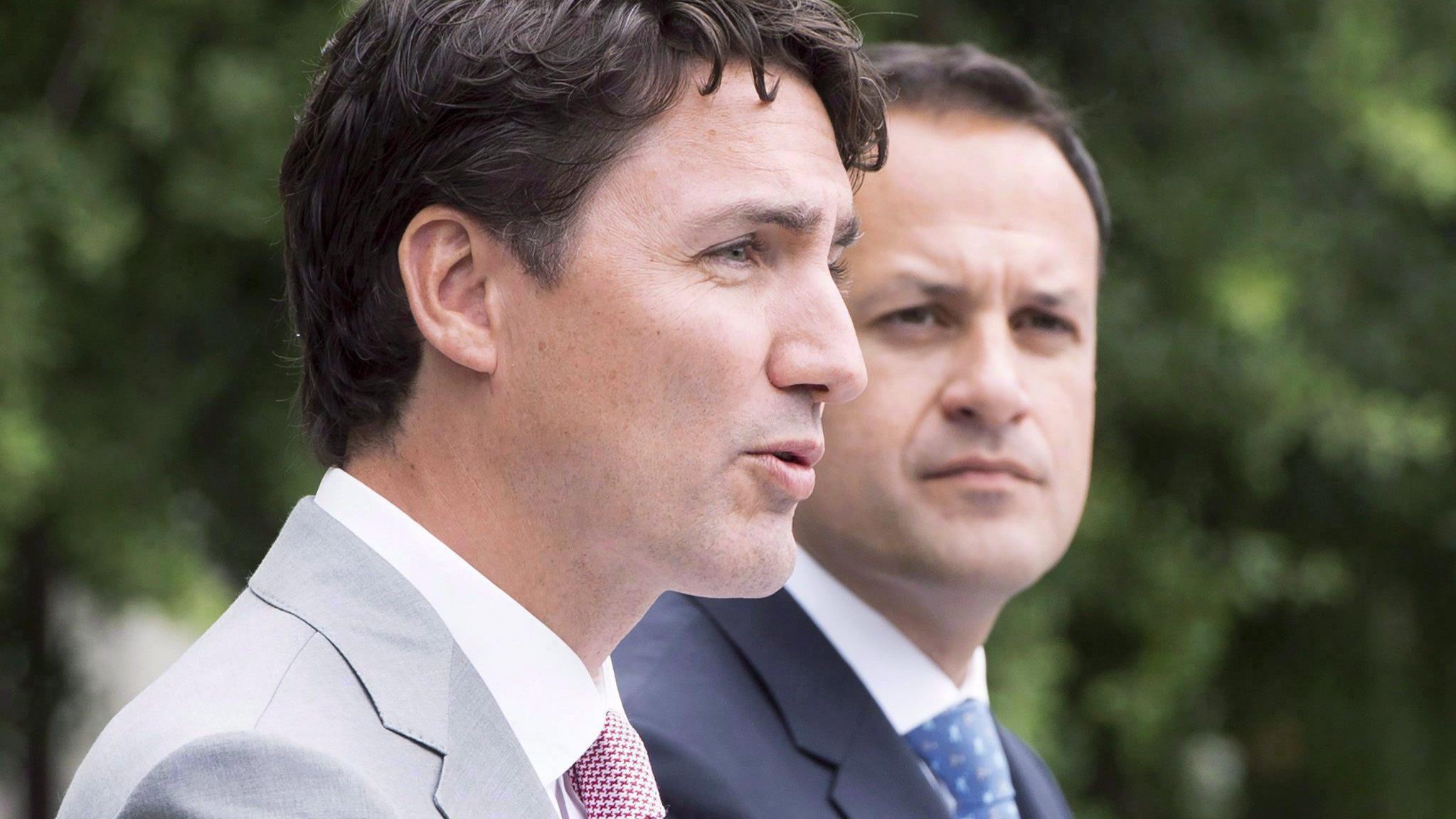 Justin Trudeau accueille le premier ministre irlandais au Canada