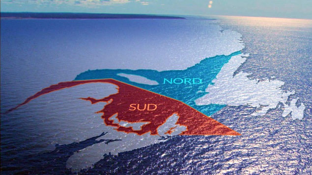 Carte qui décrit l'état des stocks de morue dans le golfe du Saint-Laurent
