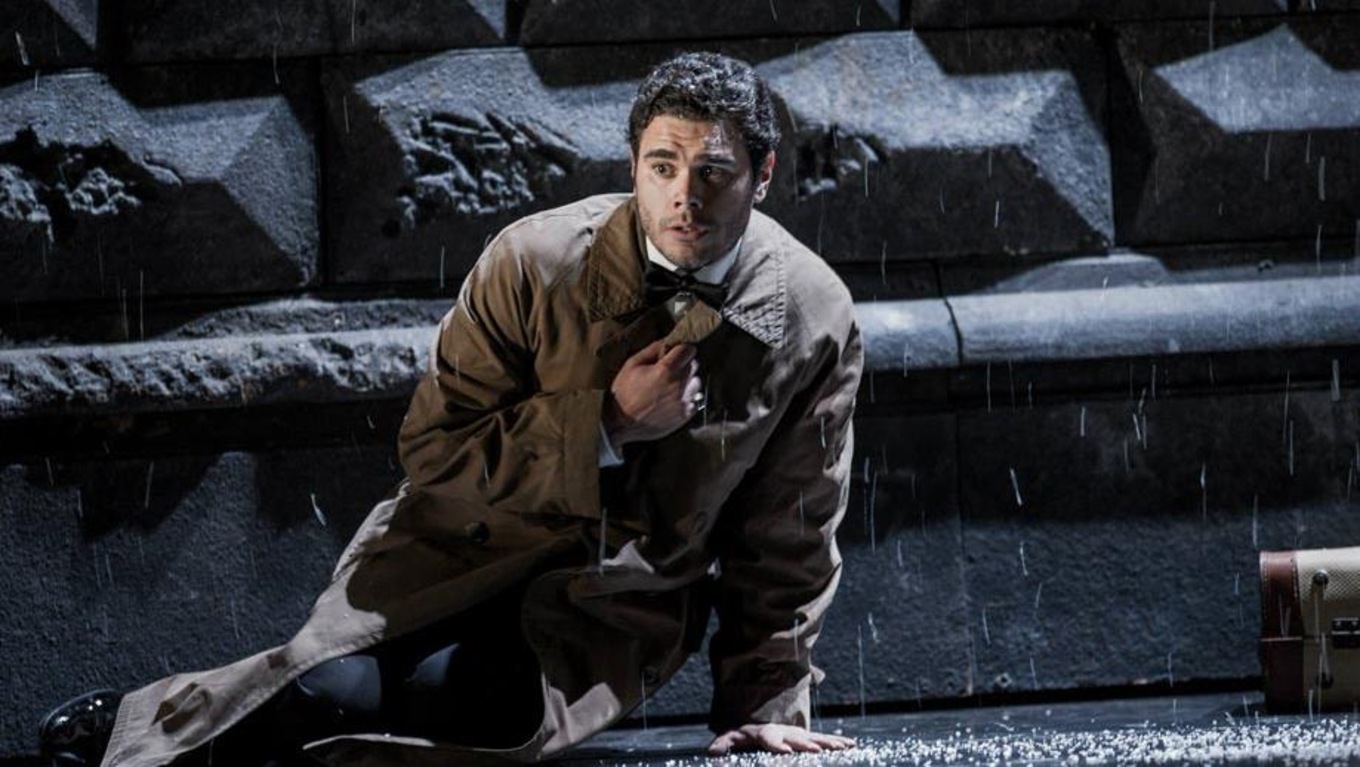 Baritone Elliot Madore sings the title role in a July 2014 Glyndebourne Festival production of Mozart's Don Giovanni.