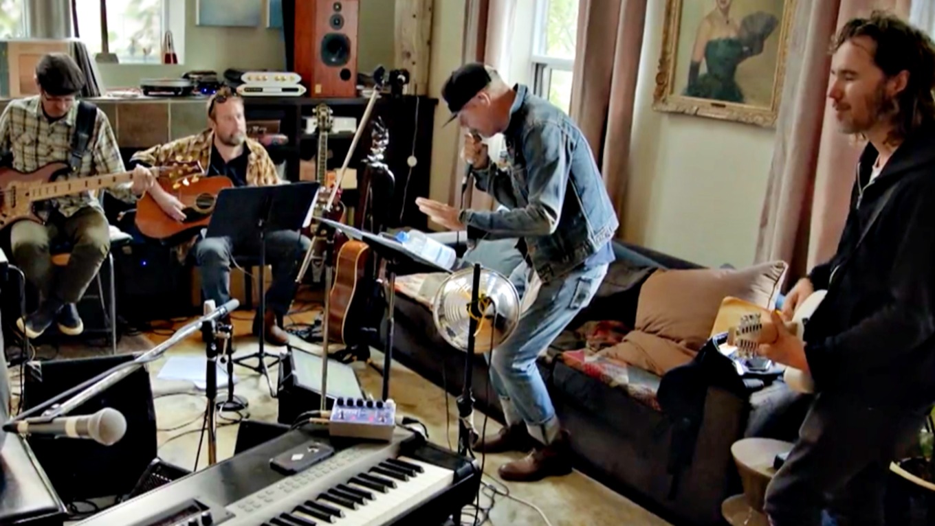 Gord Downie and Secret Path bandmates rehearse ahead of their 2016 concerts.