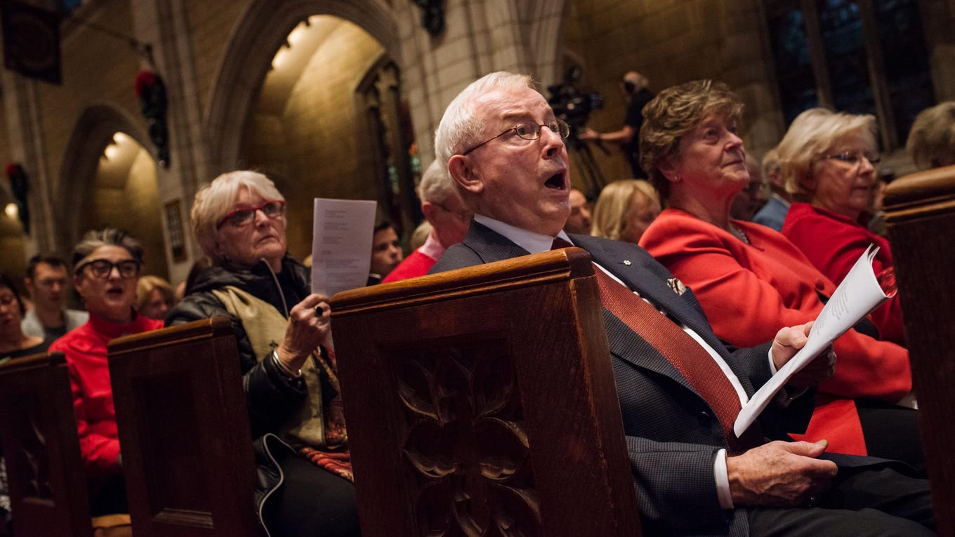 Wayne Riddell was the 1st conductor of the CBC Christmas Sing-In in 1980.
