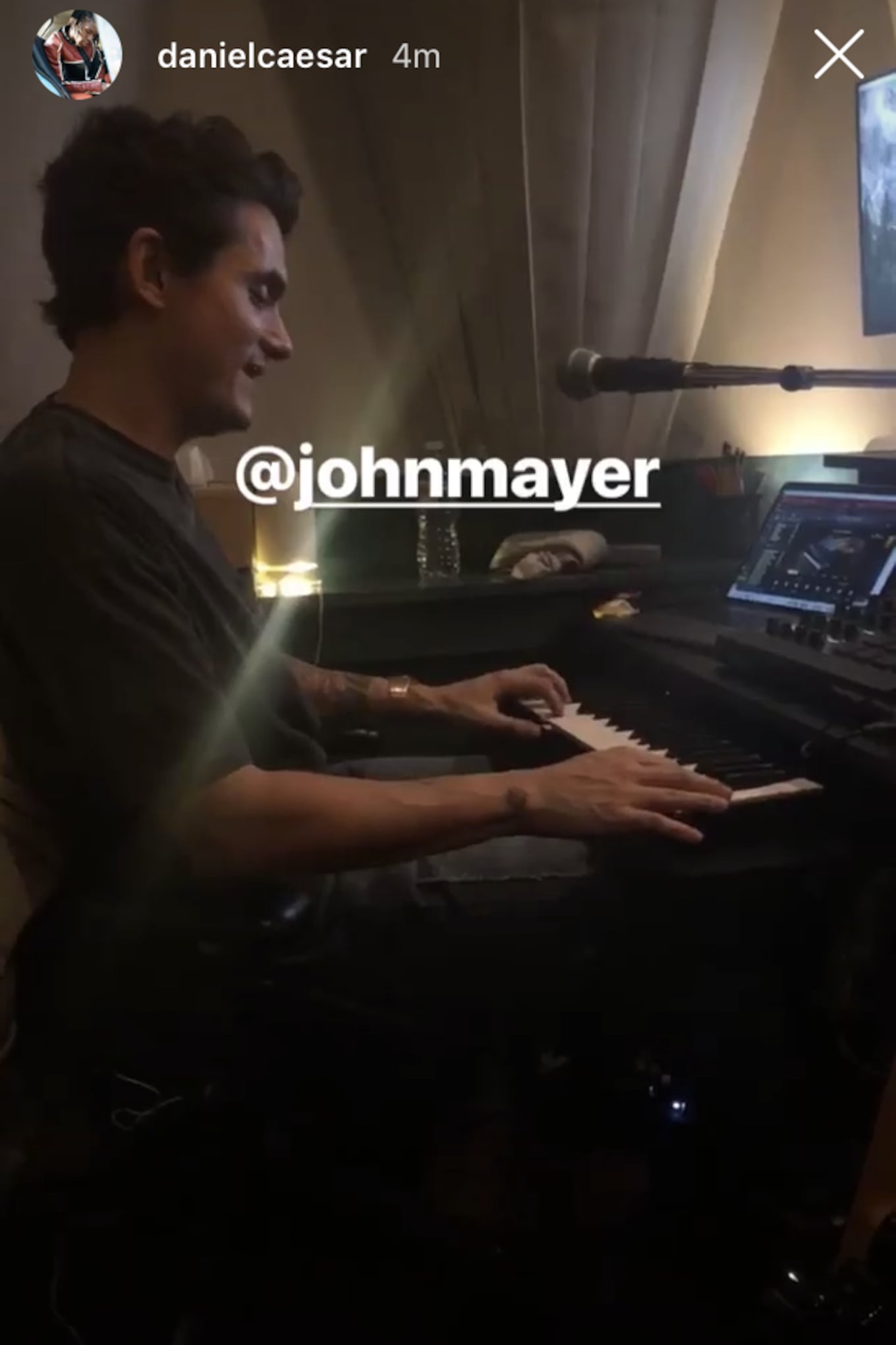 Is John Mayer (pictured) working on a new project with Daniel Caesar?