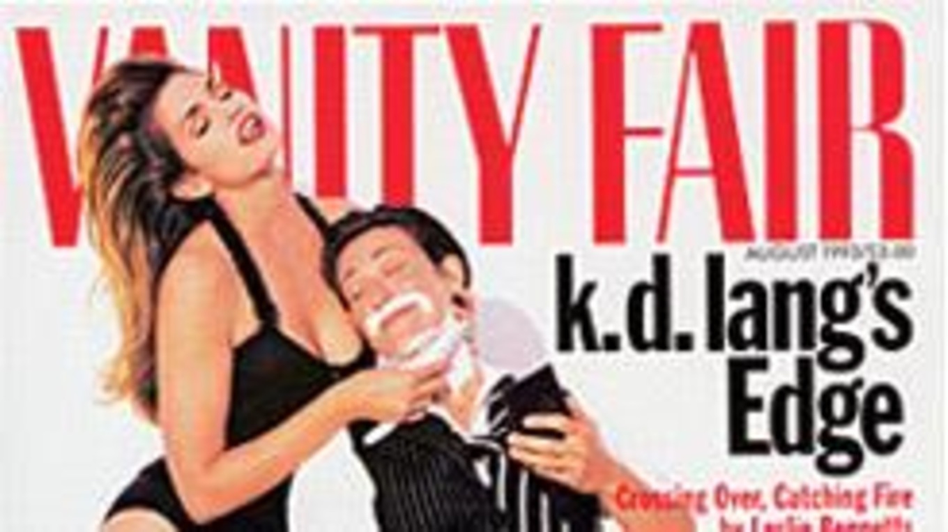 Vanity Fair Cover featuring Cindy Crawford and k.d. lang.