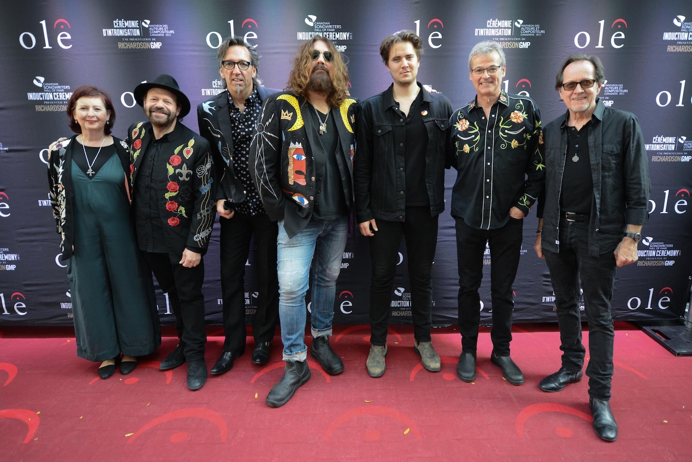 Blackie and the Rodeo Kings on the Canadian Songwriters Hall of Fame red carpet.