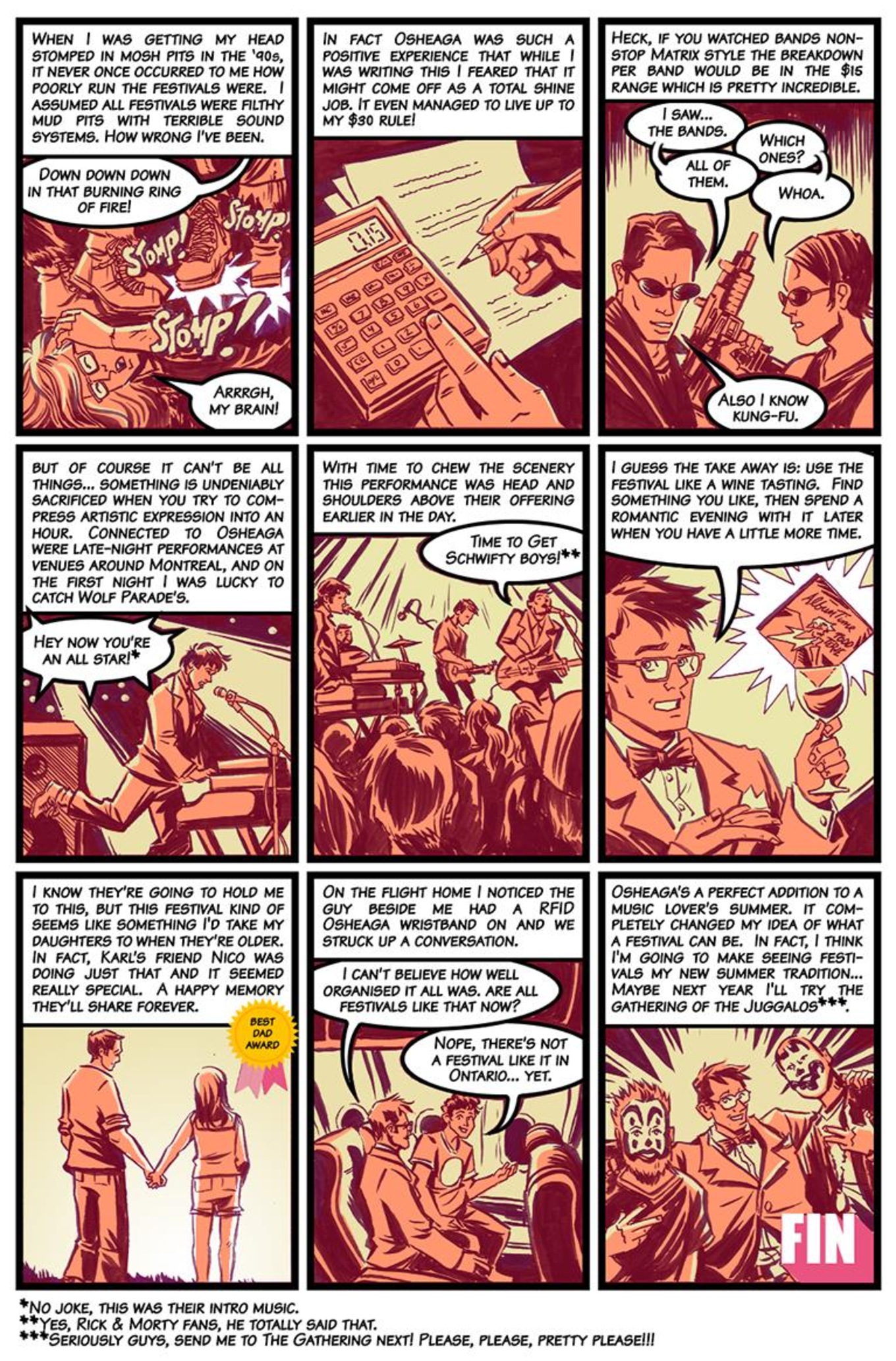 Osheaga comic, page 7.