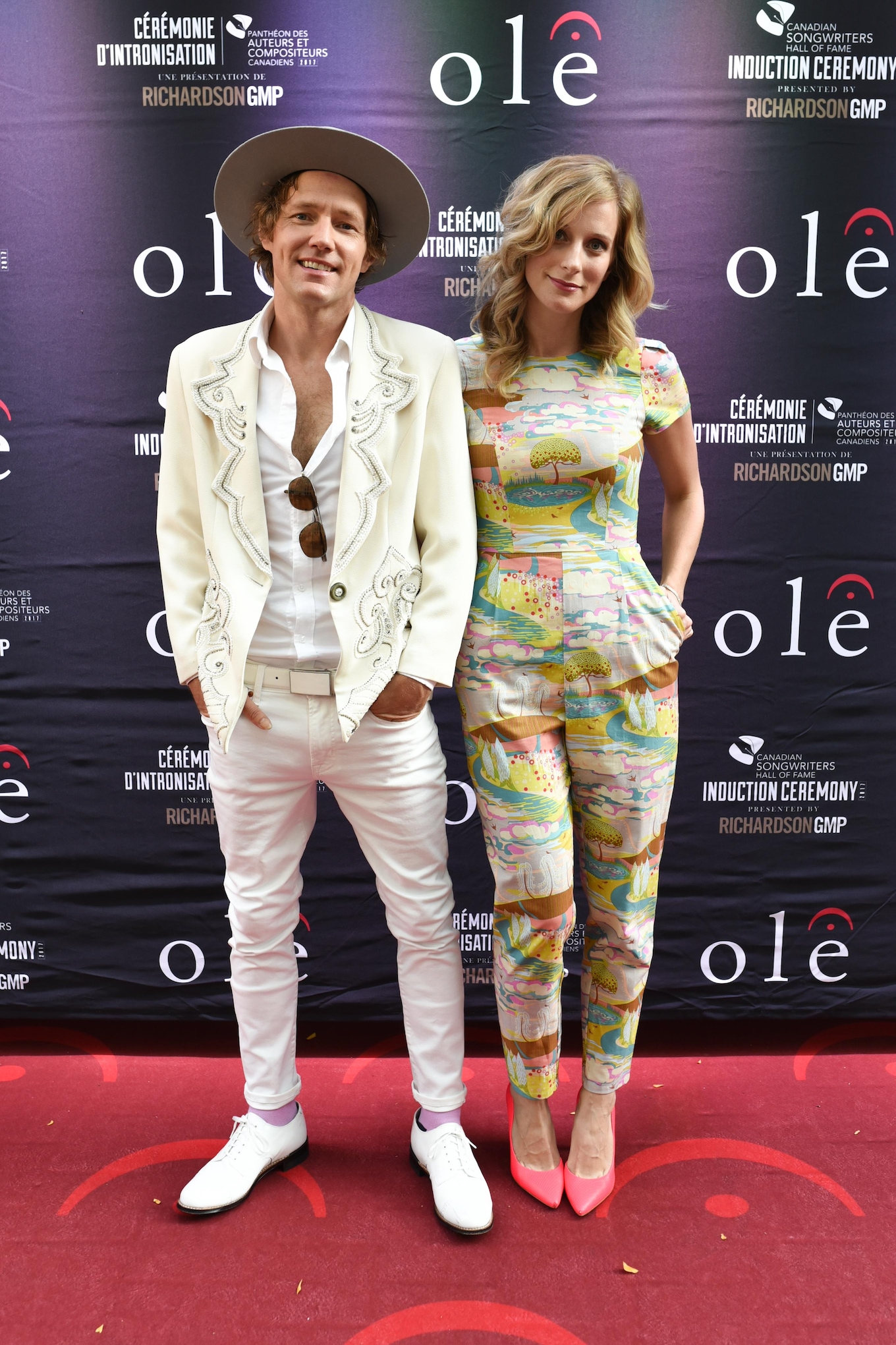 Whitehorse walk the red carpet at the Canadian Songwriters Hall of Fame gala.