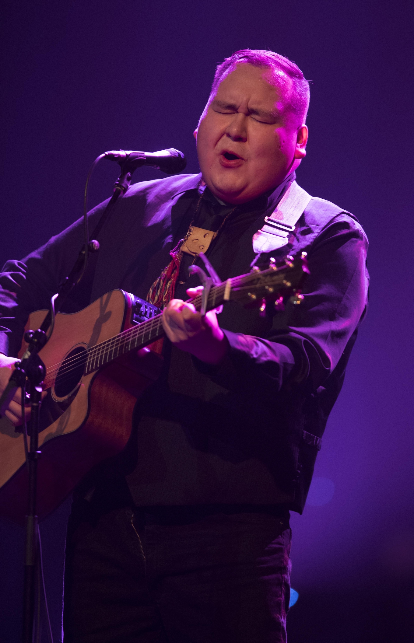 William Prince performs his song "Breathless" during the Junos 2017 memorial tribute.