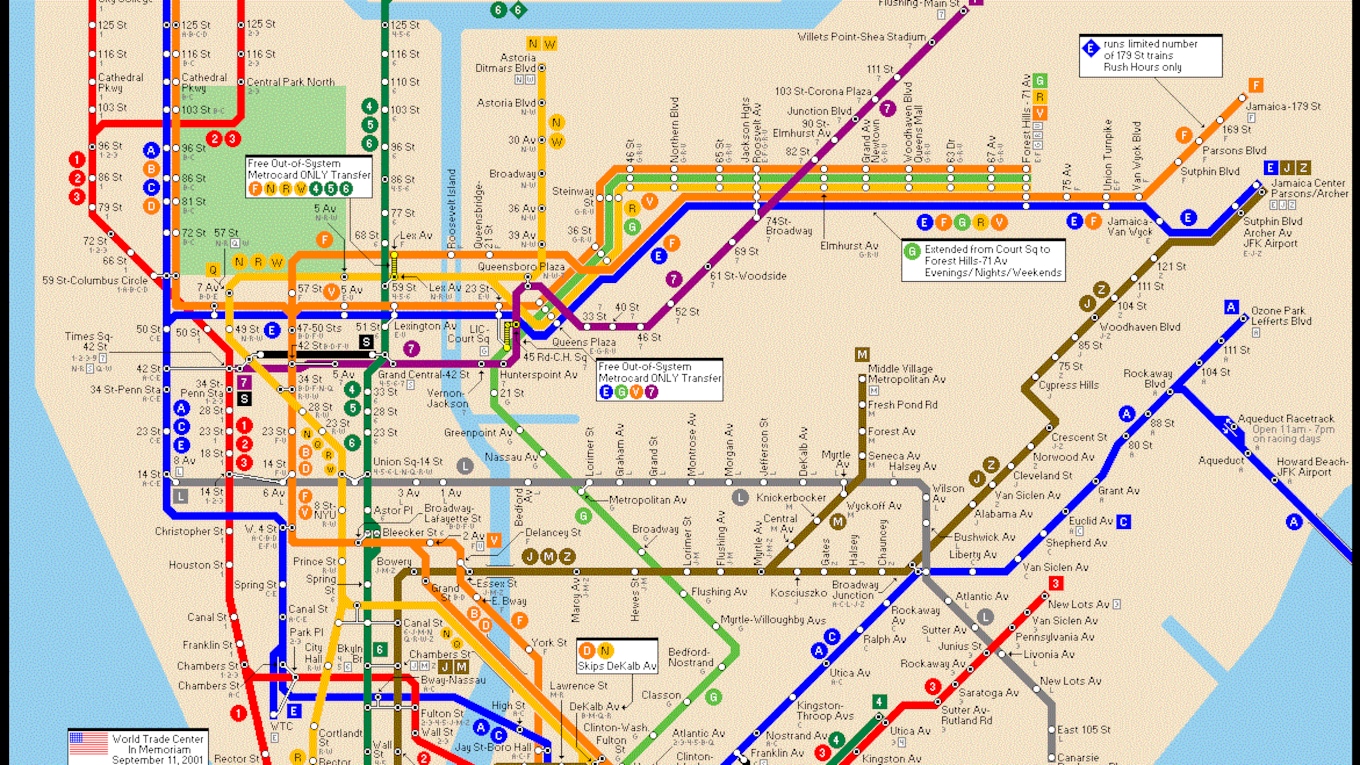 Карта метро нью йорка 2022 на русском