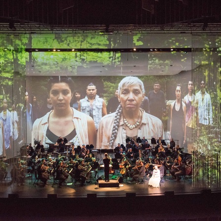 The NAC Orchestra performs I Lost my Talk, a work by John Estacio based on a poem by Rita Joe.