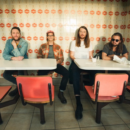 A press photo of Toronto four-piece the Wooden Sky.