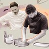 Illustration de trois jeunes personnes qui travaillent dans une cuisine.