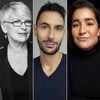 Montage photo avec les visages de Brigitte Haentjens, Éric Chacour, Mariana Mazza.