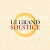 Une image d'un grand soleil dans le ciel. On peut lire : le grand solstice.
