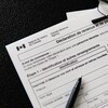 Un formulaire de déclaration d'impôts.