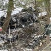 Une voiture accidentée à Cookshire-Eaton.