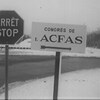 Panneau indiquant la direction pour le congrès de l'Acfas en 1963.