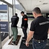 Une formation d'agents de sécurité en banlieue de Paris.