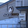 La facade de l'abattoir Agribio, en hiver