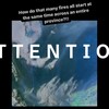 Une image satellite du Québec où l'on voit plusieurs feux de forêt allumés en même temps. Du texte superposé sur l'image dit, en anglais "comment autant de feux partent-ils en même temps à travers une province au complet?" Le mot "ATTENTION" est superposé sur le tout.