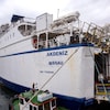 Le bateau Akdeniz au port de Tuzla, près d'Istanbul.