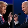 Donald Trump et Joe Biden face à face.
