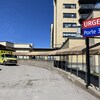 Vue extérieure de l'urgence de l'hôpital de Jonquière. 