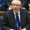 Boris Johnson, debout à la Chambre des communes