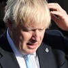 Boris Johnson pendant un discours.