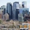 Une vue du centre-ville de Calgary en avril 2021.