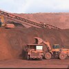 Minerai de fer extrait par la compagnie Tata Steel dans la région de Schefferville