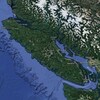 Une carte de l'Île de Vancouver.