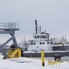 Le chantier maritime Davie de Lévis en hiver