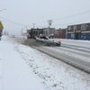 Un chasse-neige à Hearst, dans le Nord de l'Ontario.