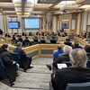 Le conseil municipal de Saskatoon, en Saskatchewan, le 22 novembre 2023.