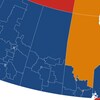 Carte électorale de l'Ouest canadien (archives).