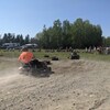 course de tracteurs à gazon