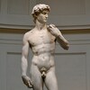 Une photographie de la statue David de Michel-Ange.