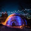 Le dôme géodésique du festival des hivernants à Sept-Îles