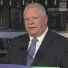 Doug Ford en point de presse.
