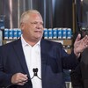 Doug Ford et Todd Smith en point de presse.