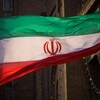 Le drapeau de l'Iran.