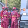 Des secouristes sur le lieu d'un incident, à Calgary, le 8 juin 2023.