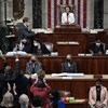 Vote du plan de réformes sociales de Joe Biden à la Chambre des représentants.